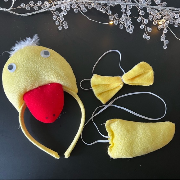 Duck Costume Duck Headband, Bow Tie, Tail & Tutu Ages 2-8 - Picture 2 of 2